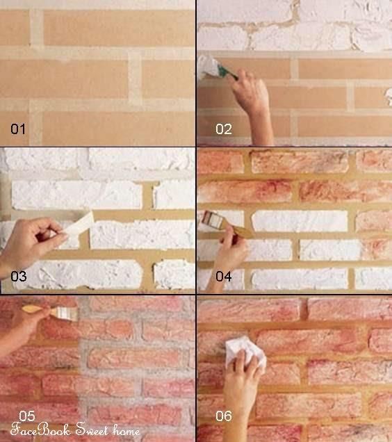 Как приклеить гипсовый декоративный кирпич на стену