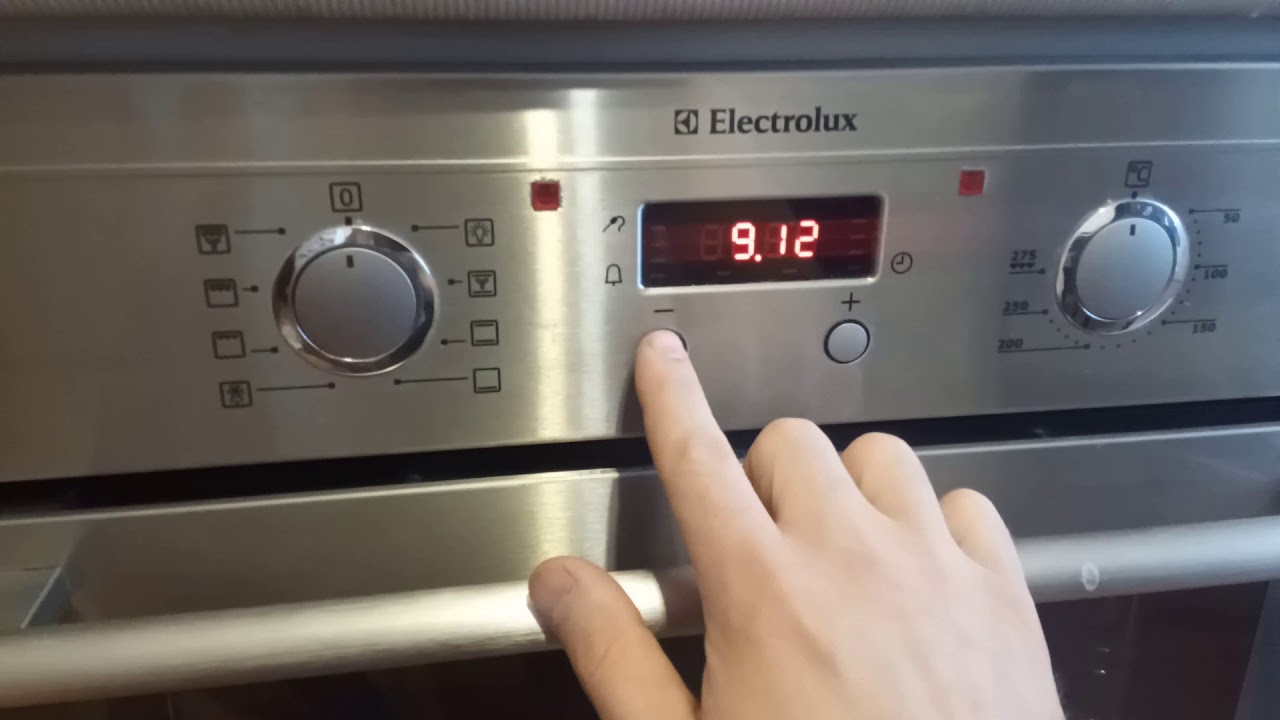 Подробная инструкция: настройка времени на духовке Electrolux