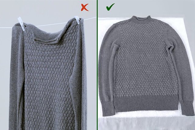 Секреты сушки шерстяного свитера после стирки