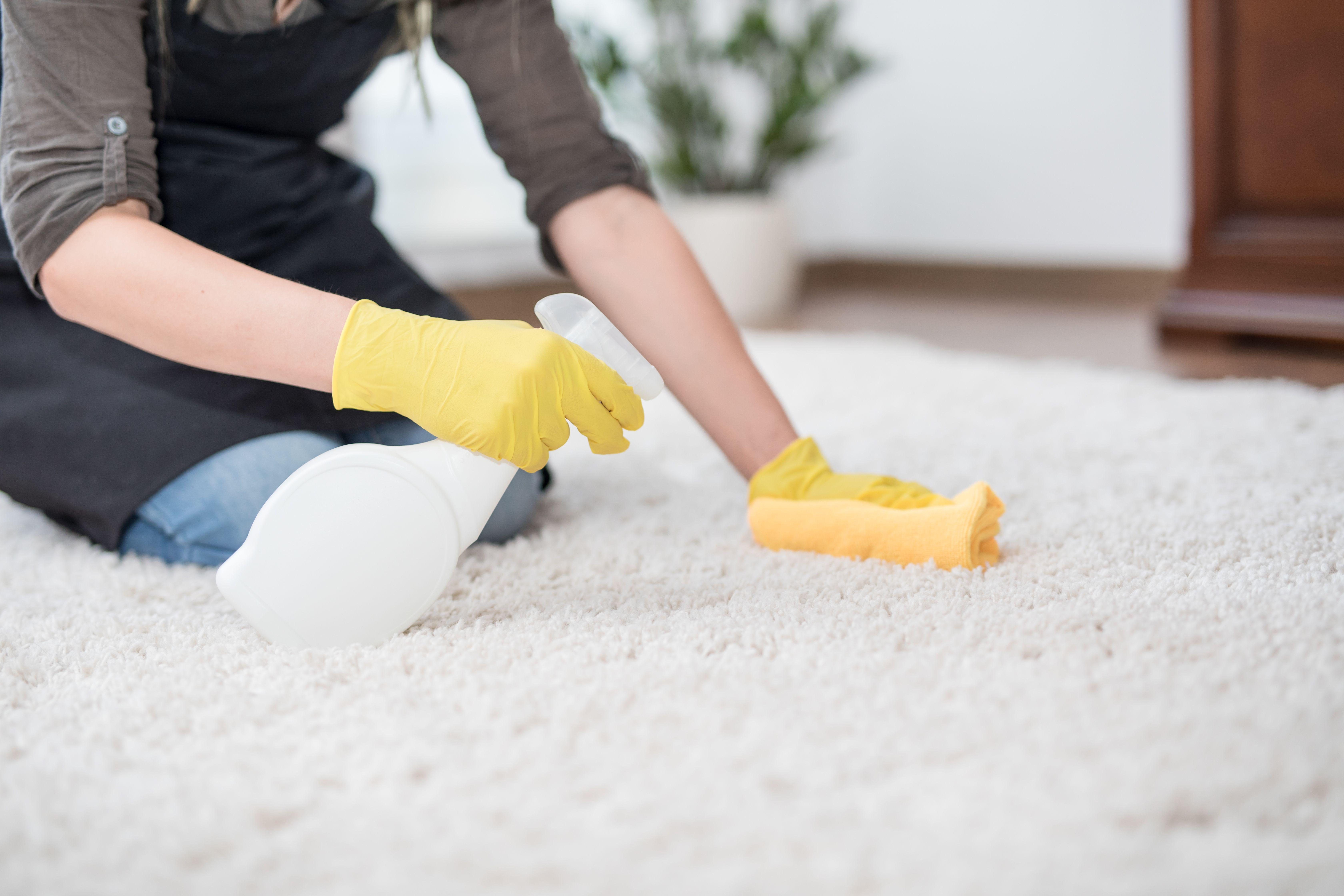 Сухая чистка ковров народными средствами в домашних условиях