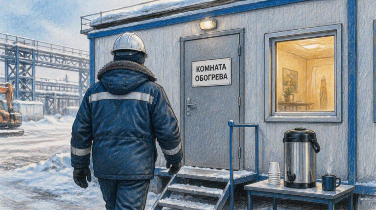 Организация труда работников в холодное время