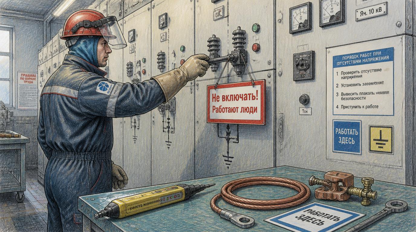 Технические мероприятия обеспечивающие безопасность работ со снятием напряжения
